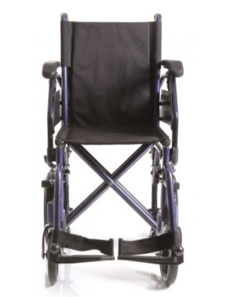 Carrozzina Pieghevole da Transito - Doppia Crociera e Telaio in Acciaio