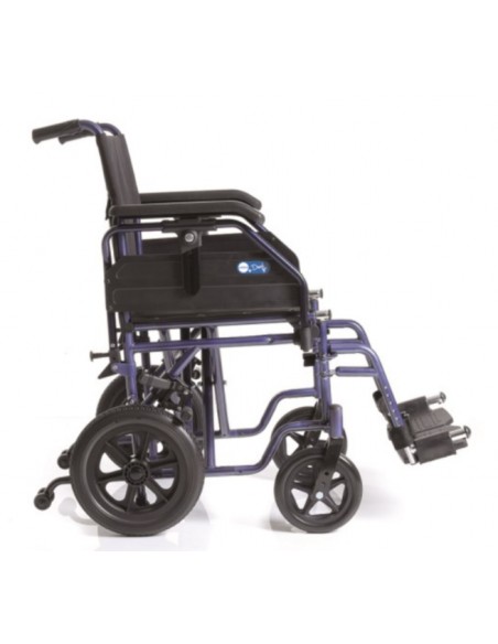 Carrozzina Pieghevole da Transito - Doppia Crociera e Telaio in Acciaio