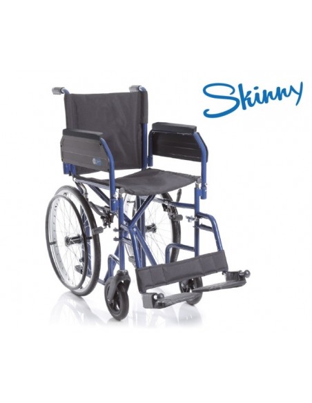 Sedia a Rotelle Pieghevole ad Autospinta - Trasformabile in Transito Ingombro Ridotto - Skiny