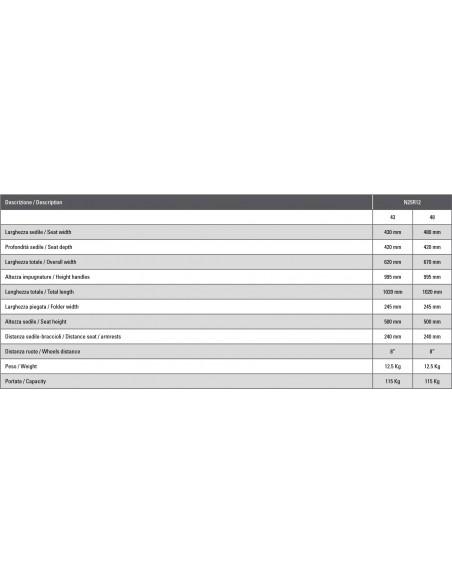 Carrozzina Pieghevole da Transito - In Alluminio