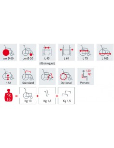 Carrozzina Pieghevole ad... 2