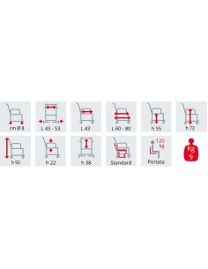 Sedia Comoda WC con Freni -... 2