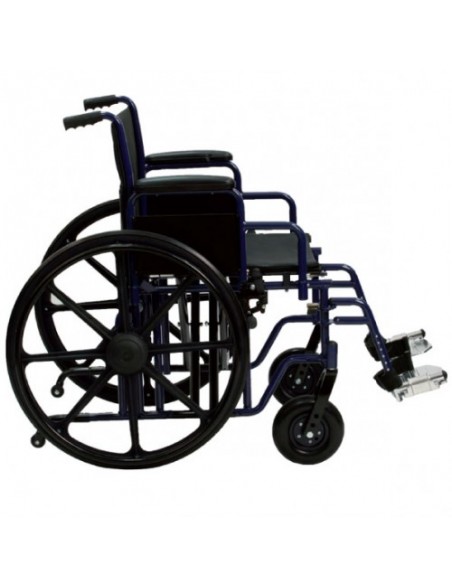 Carrozzina Bariatrica ad Autospinta - Doppia Crociera - Telaio Pieghevole Rinforzato